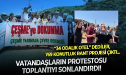 "34 odalık otel" dediler, 769 konutluk rant projesi çıktı: Vatandaşların protestosu toplantıyı sonlandırdı!