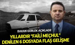 SON DAKİKA Bakan Gürlek açıkladı! Yıllardır "Faili meçhul" denilen 6 dosyada flaş gelişme!