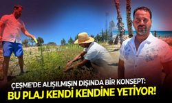 Çeşme’de alışılmışın dışında bir konsept: Bu plaj kendi kendine yetiyor!