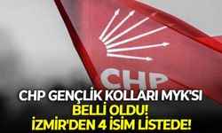 CHP Gençlik Kolları MYK'sı belli oldu! İzmir'den 4 isim listede!