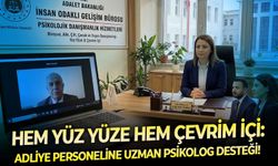 Hem yüz yüze hem çevrim içi: Adliye personeline uzman psikolog desteği!