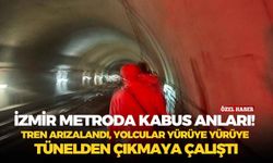 İzmir metroda kabus anlar! Tren arızalandı, yolcular yürüye yürüye tünelden çıkmaya çalıştı