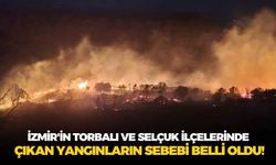 İzmir'in Torbalı ve Selçuk ilçelerinde çıkan yangınların sebebi belli oldu!