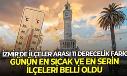 İzmir'de ilçeler arası 11 derecelik fark! Günün en sıcak ve en serin ilçeleri belli oldu