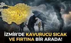 Kavurucu sıcak ve fırtına bir arada! İzmir'in hangi ilçelerde sıcaklık 40 dereceyi aşacak?