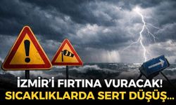 İzmir'i fırtına vuracak! Sıcaklıklarlarda sert düşüş... İlçelerde son durum!