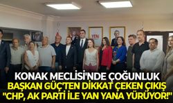 Konak Meclisi'nde çoğunluk... Başkan Güç'ten dikkat çeken çıkış: "CHP, AK Parti ile yan yana yürüyor!"
