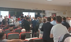 Menderes’te sandık öncesi gerilim: Salonda tansiyon yükseldi!