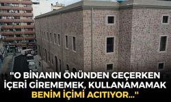 Tarihi Kemeraltı Esnaf Derneği Başkanı Semih Girgin: ''O binanın önünden geçerken içeri girememek, kullanamamak benim içimi acıtıyor...''