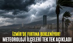 İzmir'de fırtına bekleniyor! Meteoroloji ilçeleri tek tek açıkladı