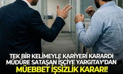 Tek bir kelimeyle kariyeri karardı: İzmir'de müdüre sataşan işçiye Yargıtay’dan müebbet işsizlik kararı!