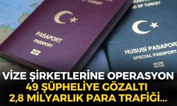 SON DAKİKA İzmir dahil 6 ilde vize şirketlerine operasyon: 49 şüpheliye gözaltı! 2,8 milyar TL’lik para trafiği...