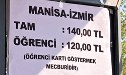 Manisa-İzmir Hattında Ulaşım Ücretlerine Zam