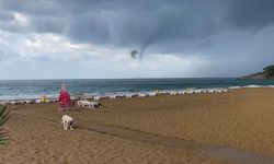 Alanya açıklarında hortum paniği!