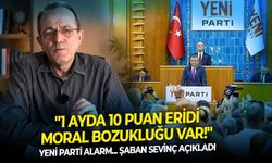 YENİ Parti'de alarm... Şaban Sevinç açıkladı: "1 ayda 10 puan erdidi, moral bozukluğu var!"
