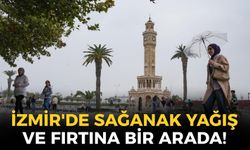 İzmir'de sağanak yağış ve fırtına bir arada! Hangi ilçelerde yağış bekleniyor?