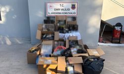 İzmir’de jandarmadan kaçak tütün baskını