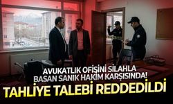 Tahliye talebi reddedildi Avukatlık ofisini silahla basan sanık hakim karşısında!