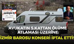 Avukatın 5.kattan ölüme atlaması üzerine: İzmir Barosu konseri iptal etti!