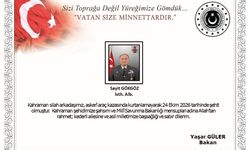 Ankara’daki askeri araç kazasında şehit olan Albay Gökgöz için taziye mesajları yayınlandı