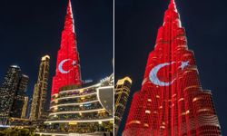 Burj Khalifa’da Türk bayrağı gururu! Dubai’de İstiklal Marşı yankılandı