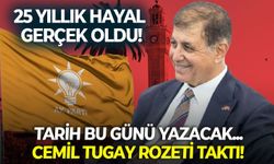 SON DAKİKA Cumhurbaşkanı Erdoğan rozetini taktı! Cemil Tugay AK Parti’de!