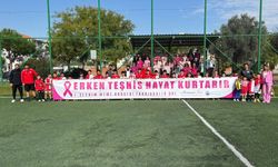 Bu kez goller farkındalık için atıldı! Menderes’te pembe buluşma