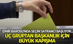 İzmir Barosu'nda seçim satrancı başlıyor... Başkanlık için üç gruptan büyük kapışma