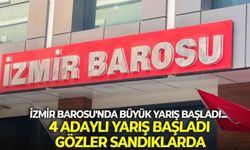 İzmir Barosu'nda büyük yarış başladı... 4 adaylı yarış başladı, gözler sandıklarda