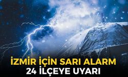 İzmir için sarı alarm! Meteoroloji'den saatli uyarı: Sağanak ve fırtına tam 24 ilçeyi etkileyecek!