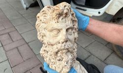 İzmir Konak'ta Roma Tanrısı Zeus’un başı ele geçirildi!