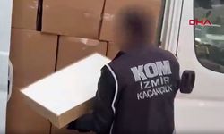 İzmir’de 2 milyon 160 bin kaçak makaron ele geçirildi