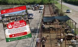 Kozan Canlı Hayvan Pazarı şap hastalığı nedeniyle kapatıldı