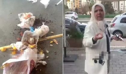 Adana'da skandal: 'Edebinizle yapacaksınız' diyerek spor salonunun önüne çöp döktü!