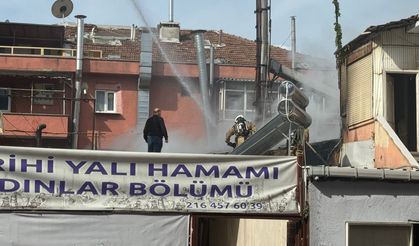 İstanbul'da tarihe tehdit: Maltepe'deki Yalı Hamamı'nda yangın