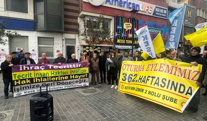 İzmir'de KHK eylemi 362. haftasında: "Adalet talebiyle alanlardayız!"