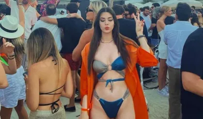 O pozlar gündem oldu! Deren Talu'nun Yunanistan kaçamağı