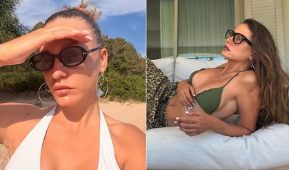 Ortalık alev aldı! Serenay'dan yeni tatil pozları
