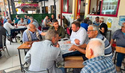 CHP İzmir İl Başkanı Gümrükçü Kemalpaşa'da muhtarlar ve esnafla buluştu!