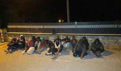 İzmir Urla'da 16 düzensiz göçmen yakalandı!