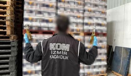 İzmir’de rekor kaçak içki operasyonu: Depodan 3,8 milyon liralık ürün çıktı