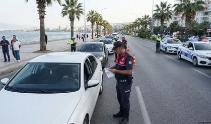 Karşıyaka sahilinde denetim bilançosu: 110 sürücüye ceza