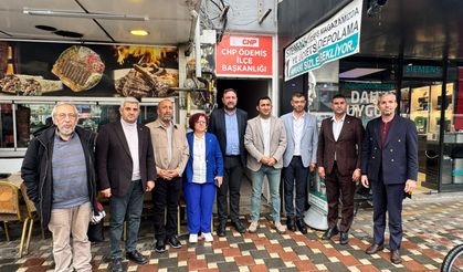 CHP İzmir'den Küçükmenderes çıkarması: Kontağı çeviremeyen esnaf ve üretici dert yandı