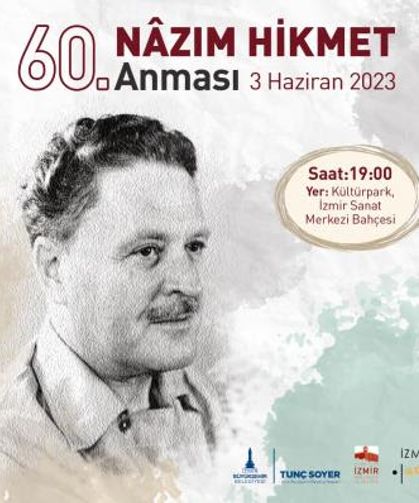 Büyük şair Nâzım Hikmet Kültürpark'ta anılacak