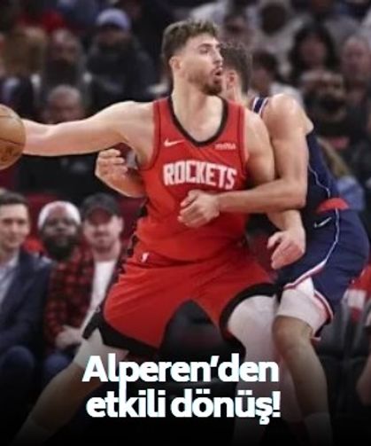 Houston'un Alperen özlemi bitti! Milli yıldızın damga vurduğu karşılaşmada Clippers direnemedi