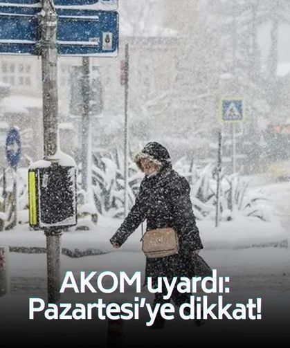 AKOM, 'Pazartesi sabahı alarmı' diyerek uyardı: Haftanın ilk günü başlayacak! 2 gün boyunca aralıksız sürecek!