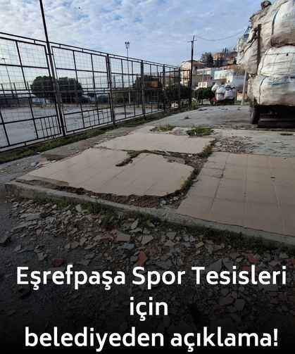 Son Mühür yazdı, Eşrefpaşa Spor Tesisleri için Konak Belediyesi'nden açıklama geldi!