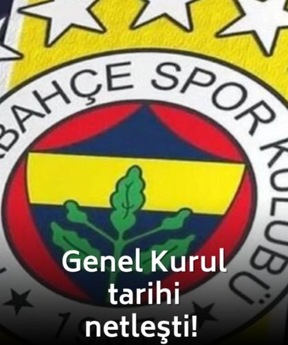 SON DAKİKA Fenerbahçe’nin Olağanüstü Genel Kurul tarihi netleşti!