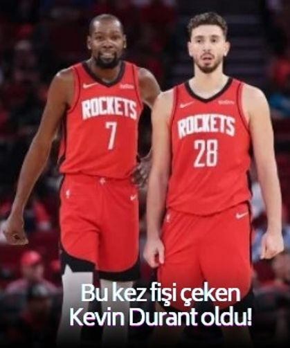 Houston'ın zaferinde bu kez Kevin Durant başrol, Alperen Şengün yan roldeydi
