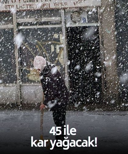 Meteoroloji gün vererek açıkladı: 45 il beyaza bürünecek!